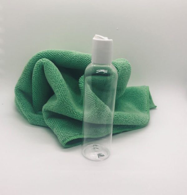 4oz clear pet bottle with flip cap Suds N Scents