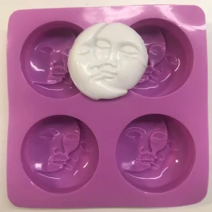 Silicone Mold - Sun & Moon-Faced - Suds N Scents